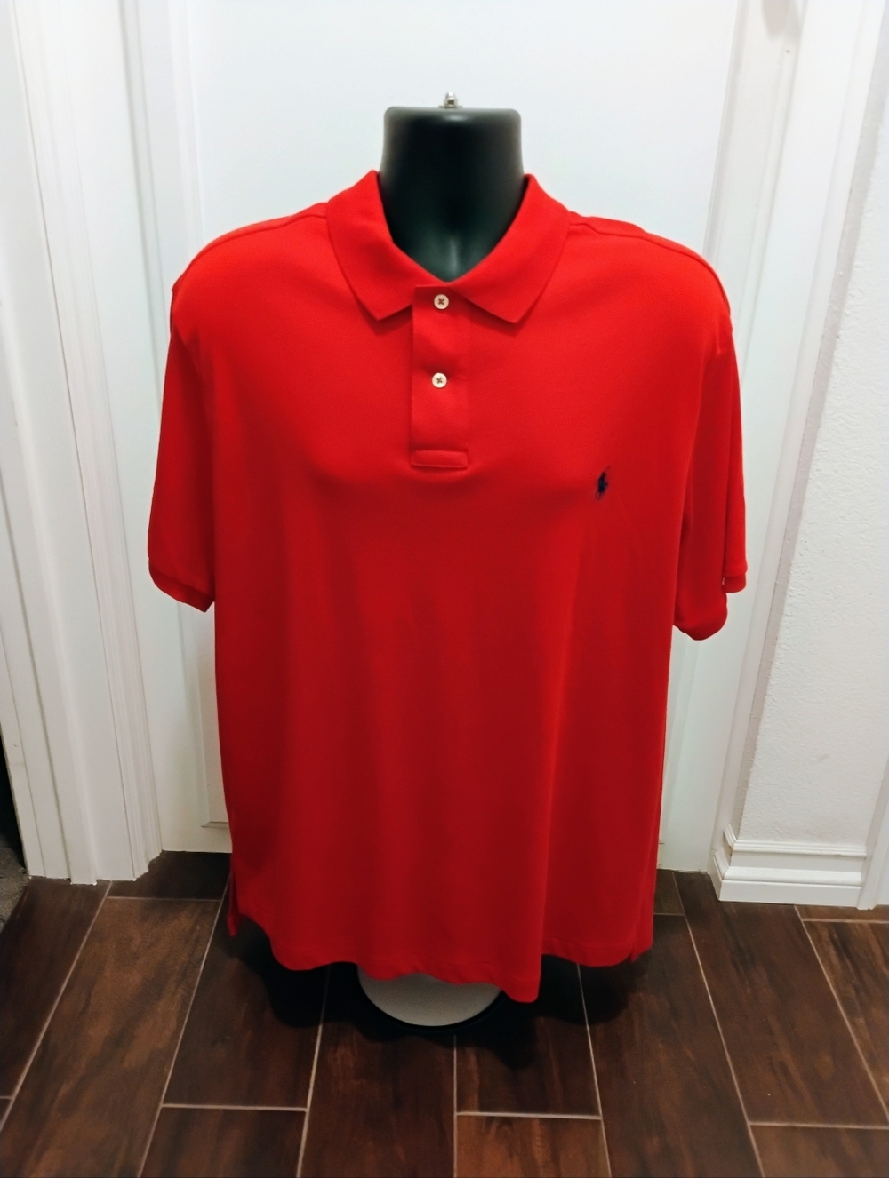 Red Polo Ralph Lauren Mens Short Sleeve Shirt Size XXL Smaller Side
